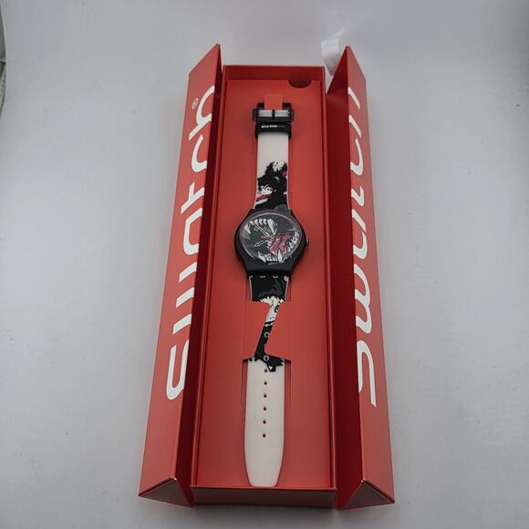 Swatch Originals WINDY BUNNY BEAST Anime Silicone Watch 41mm SUOZ112 New main image 11
